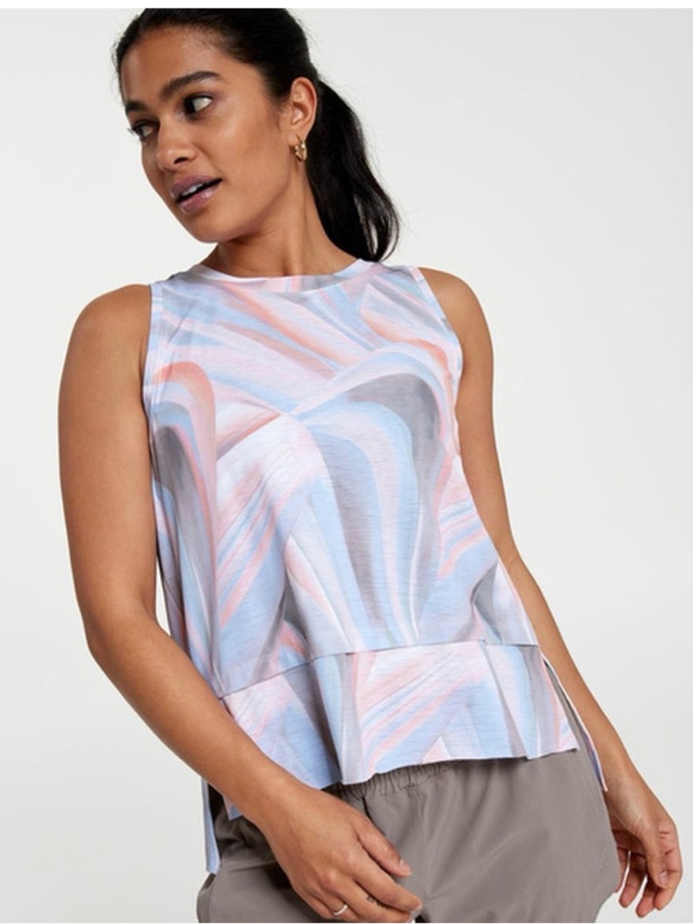 Calia Women’s Trapeze performance Tank Top in Blue & Coral size Large - Picture 2 of 10